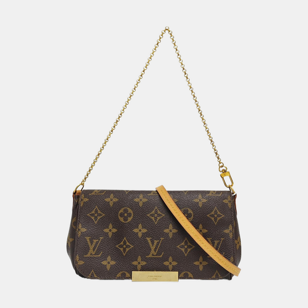 FAVORITE PM Monogram Coated Canvas Brown