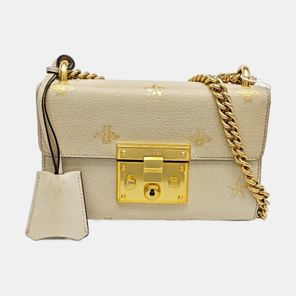 Padlock Small Calfskin White