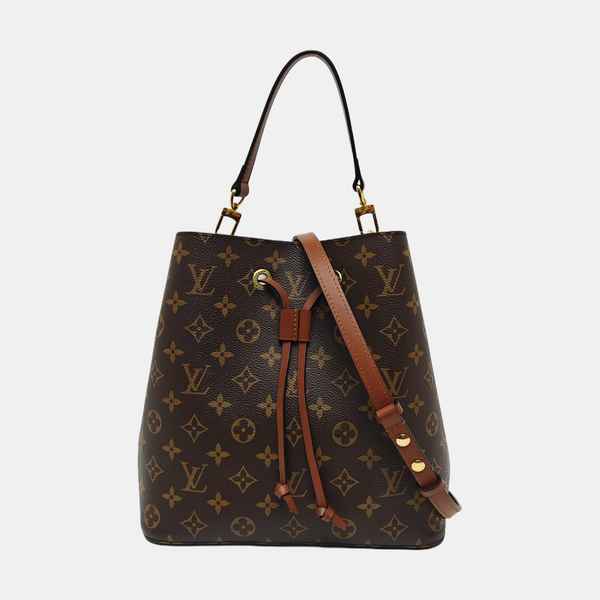 NÉONOÉ MM Monogram Coated Canvas Brown