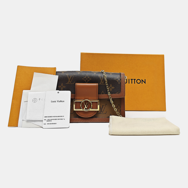 DAUPHINE WOC Monogram Coated Canvas Brown