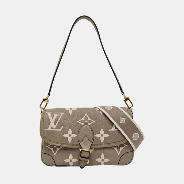 DIANE Monogram Calfskin Gray
