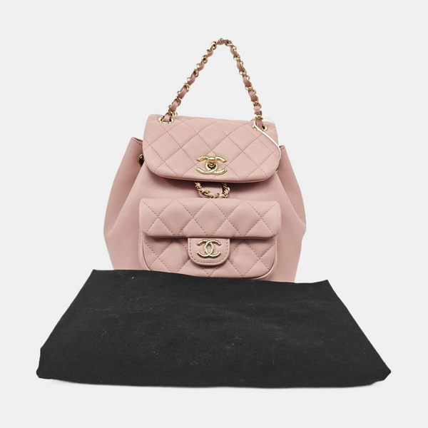 DUMA Small Quilted Calfskin Pink