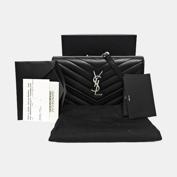 MONOGRAM WOC Chevron Calfskin Black
