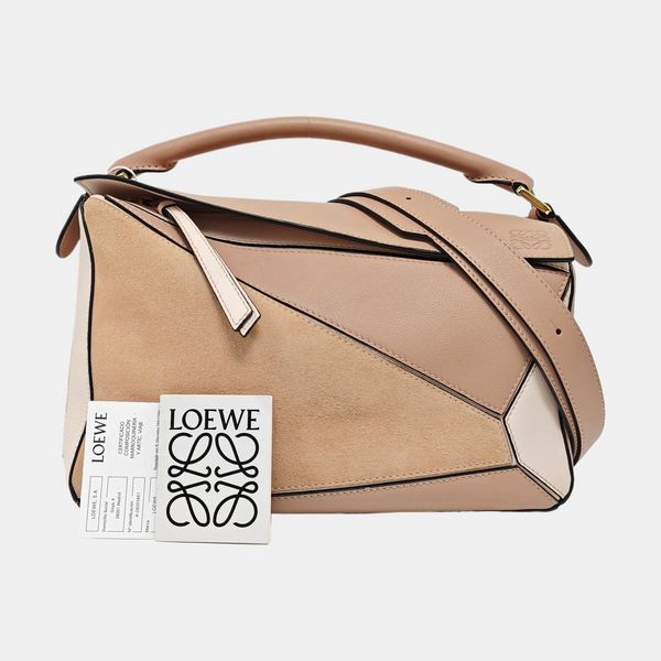 Puzzle Medium Calfskin Pink