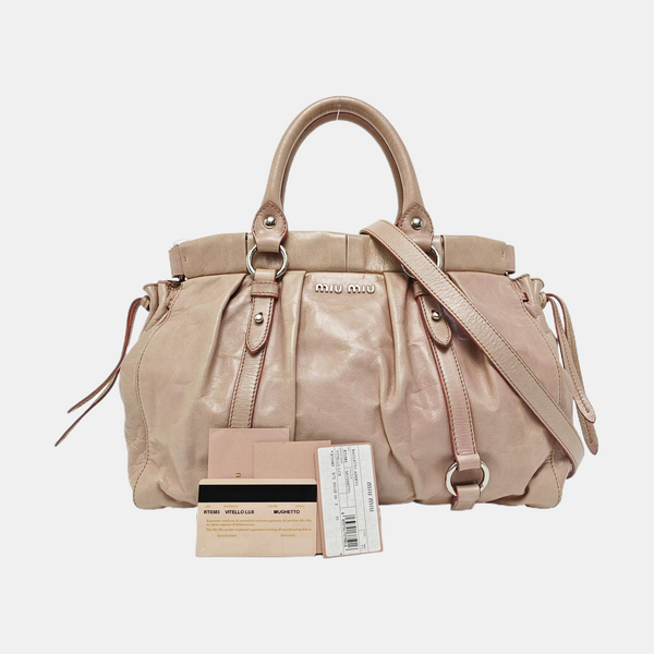 Calfskin Tote Bag Pink