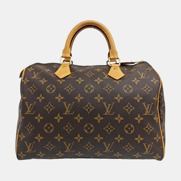 SPEEDY 30 Monogram Coated Canvas Brown
