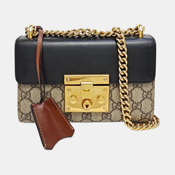 Authenticated pre-owned Padlock Small Monogram Coated Canvas Multicolor - Shoulder Bag at Looply