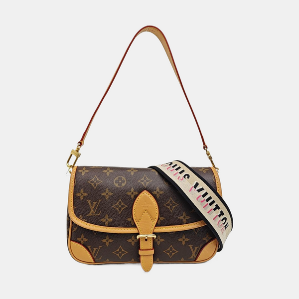 DIANE Monogram Coated Canvas Brown