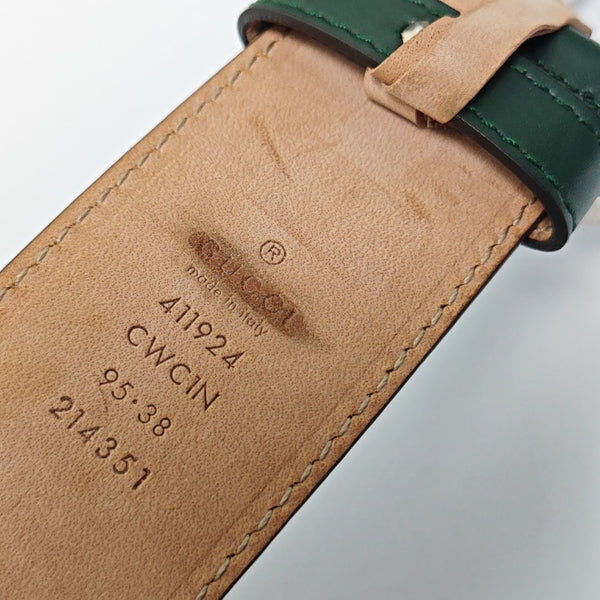 Leather Belt Green