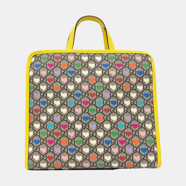 Children’s GG Bucket Monogram Coated Canvas Beige