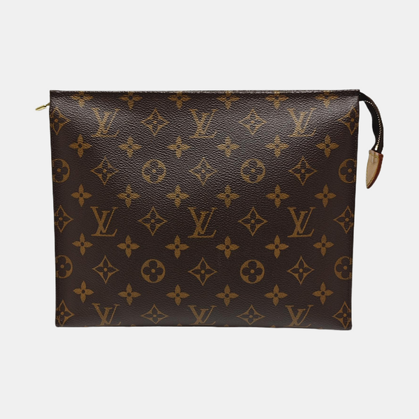 TOILET POCKET 26 Monogram Coated Canvas Brown