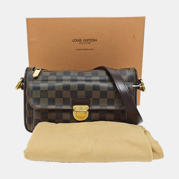 RAVELLO GM Damier Ebene Coated Canvas Brown