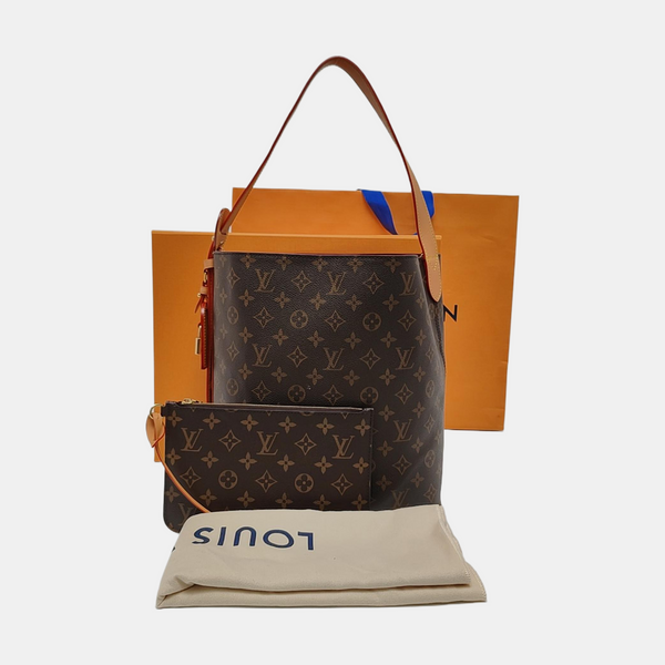ALL IN GM Monogram Coated Canvas Brown