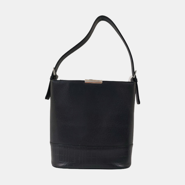 Calfskin Bucket Bag Black