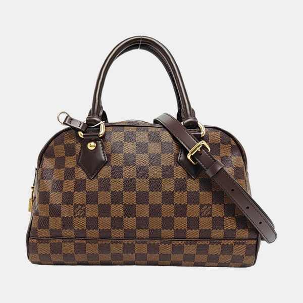 DUOMO Damier Ebene Coated Canvas Brown