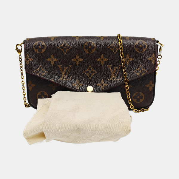 FÉLICIE Monogram Coated Canvas Brown