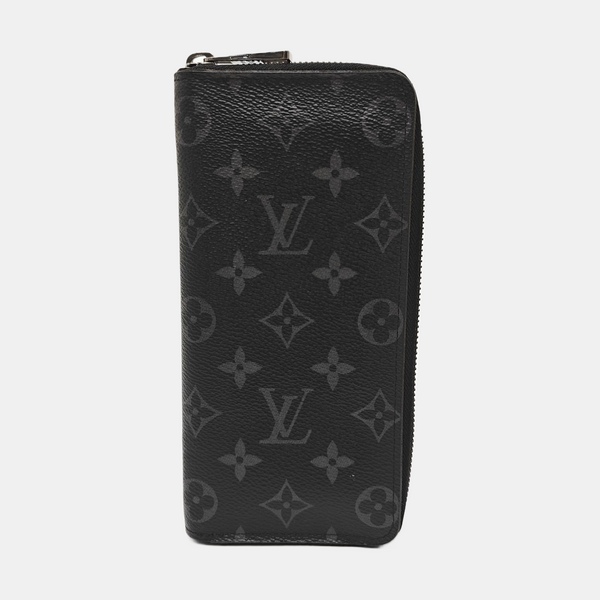 CLÉMENCE Monogram Coated Canvas Gray Wallet