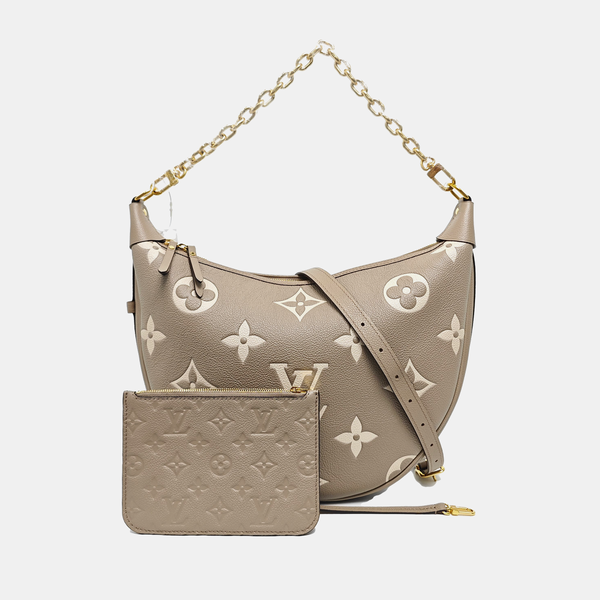 LOOP HOBO Monogram Calfskin Gray