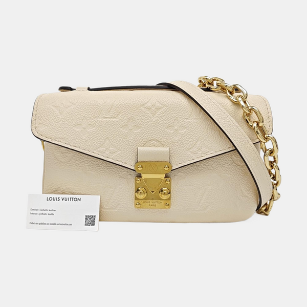 MÉTIS EAST WEST Monogram Calfskin Beige