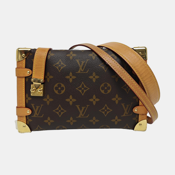 SIDE TRUNK MM Monogram Coated Canvas Brown