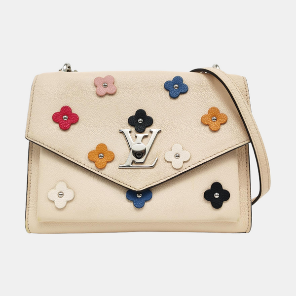 Authenticated pre-owned LOCKME BB Calfskin Beige - Crossbody Bag at Looply