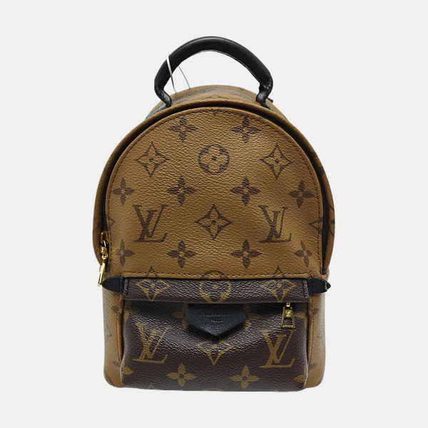 PALM SPRINGS Mini Monogram Coated Canvas Brown