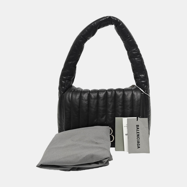 Monaco Small Quilted Calfskin Black