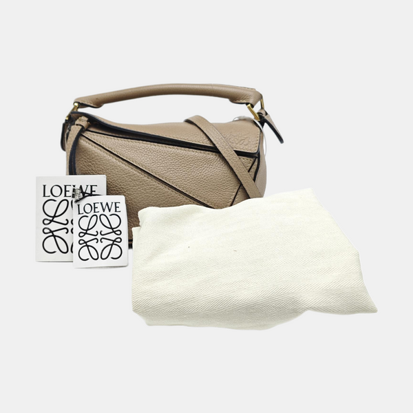 Puzzle Mini Calfskin Beige