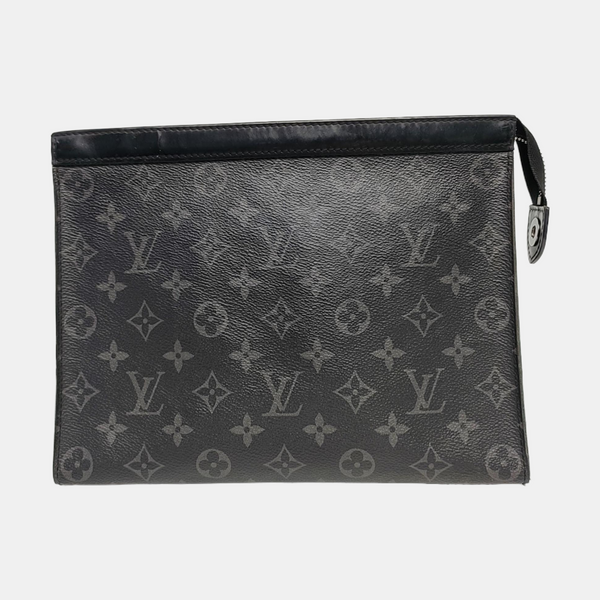 Pochette Voyag MM Monogram Coated Canvas Black