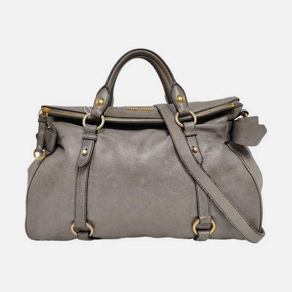 Bow Calfskin Gray