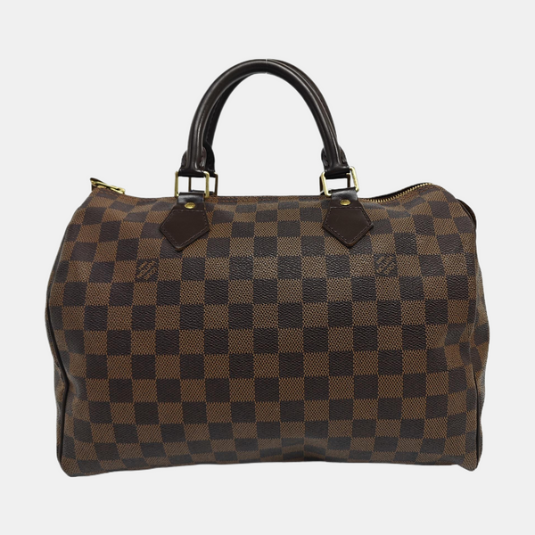 SPEEDY 30 Damier Ebene Coated Canvas Brown