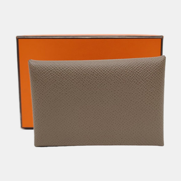 Calvi Epsom Gray Card Holder