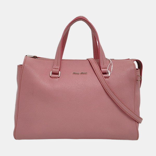 Calfskin Shoulder Bag Pink