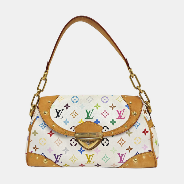 LV × TM BEVERLY MM Monogram Coated Canvas White