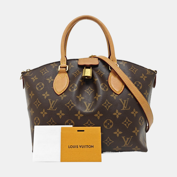 BOETIE PM Monogram Coated Canvas Brown