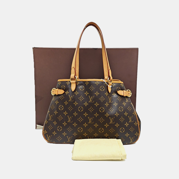 BATIGNOLLES GM Monogram Coated Canvas Brown