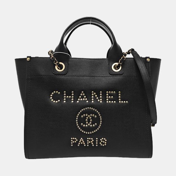 DEAUVILLE Small Calfskin Black