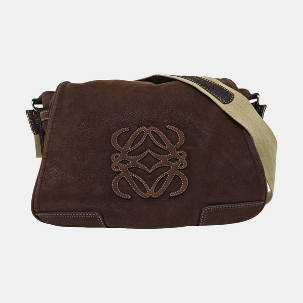 Calfskin Shoulder Bag Brown