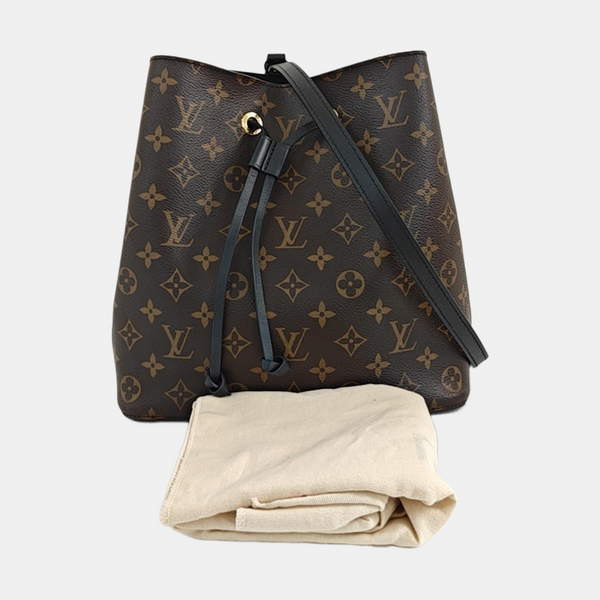 NÉONOÉ MM Monogram Coated Canvas Brown