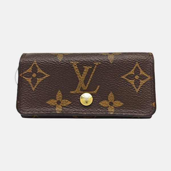 Monogram Coated Canvas Key Pouch Brown