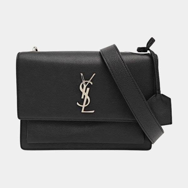 SUNSET Medium Calfskin Black