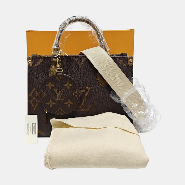ONTHEGO PM Monogram Coated Canvas Brown