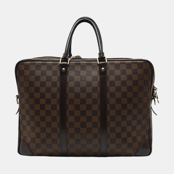 PORTE-DOCUMENTS GM Damier Ebene Coated Canvas Brown