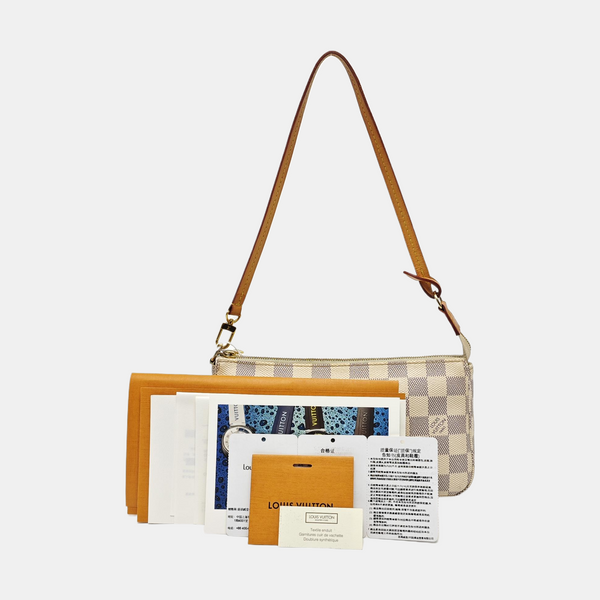 ACCESSOIRES GM Damier Azur Coated Canvas White