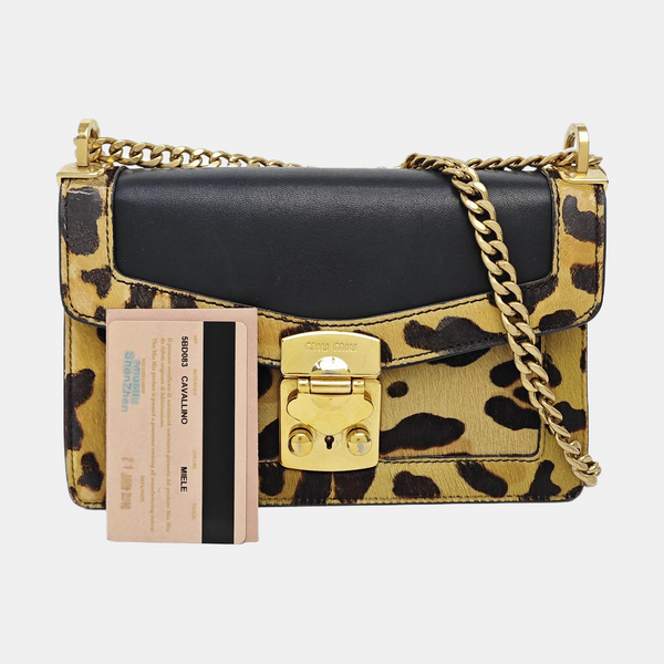 Horsehair Shoulder Bag Brown