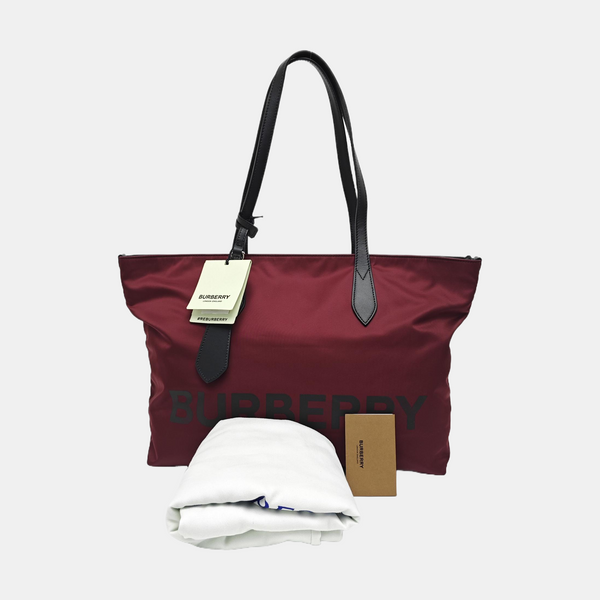 Nylon Tote Bag Red