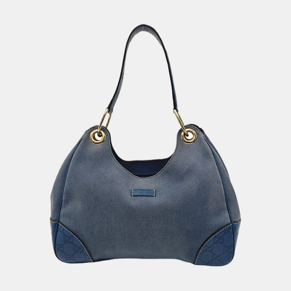 Monogram Canvas Top Handle Bag Blue