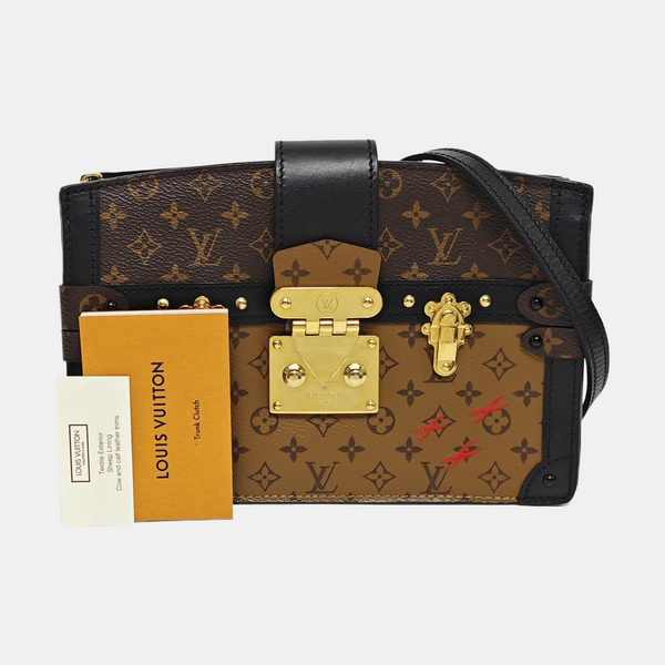 TRUNK Monogram Coated Canvas Brown