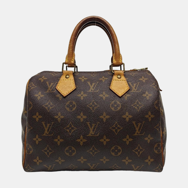 SPEEDY 25 Monogram Coated Canvas Brown