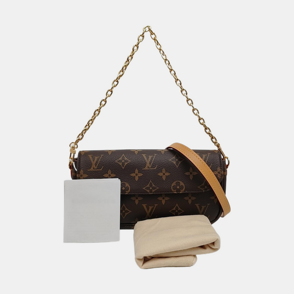 IVY Monogram Coated Canvas Brown